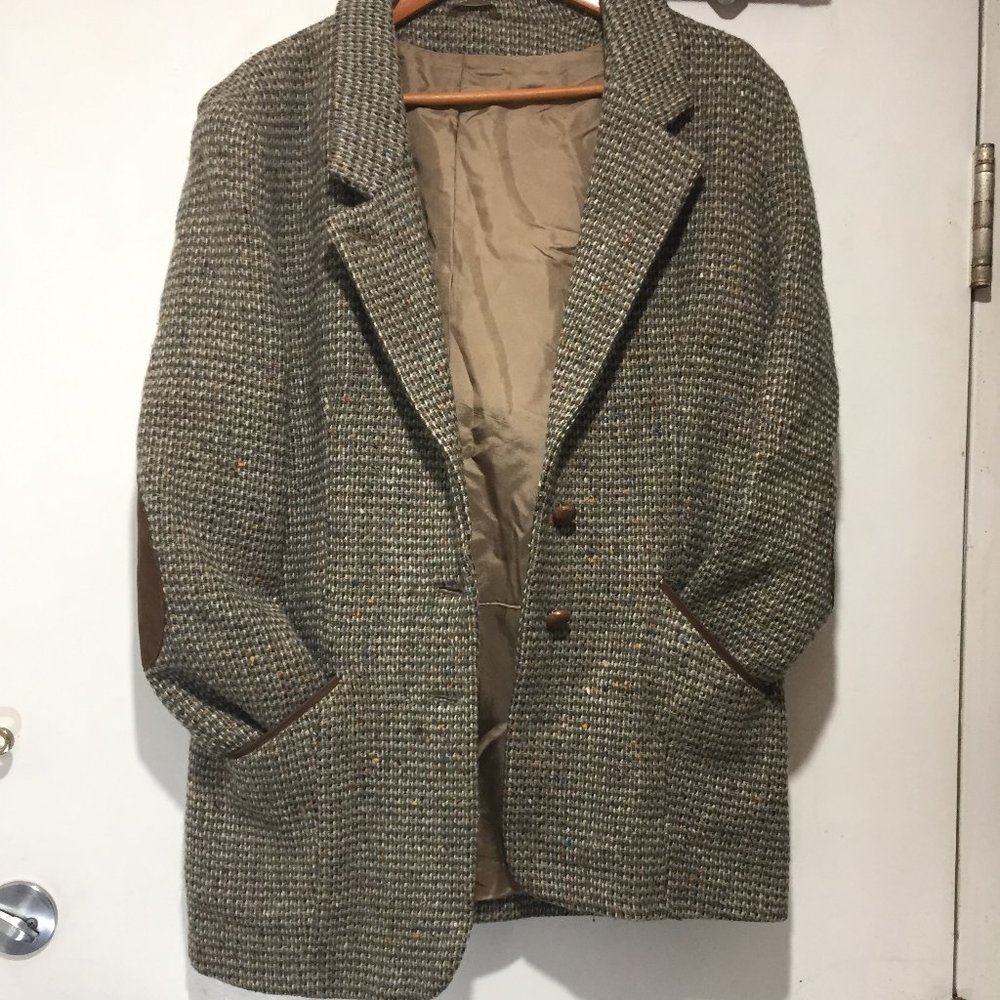 VINTAGE WOOL DONEGAL TWEED JACKETS SIZE L
